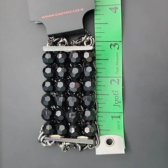 Elastic Black Beads Bracelet - Picture 4 of 4